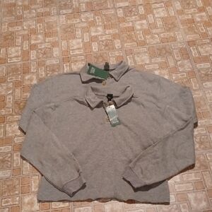 Wild Fable Light Gray Women's Cropped Tops Size Small